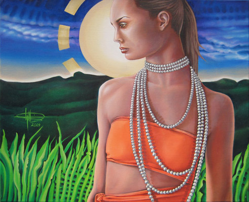 Girl with Pearls
